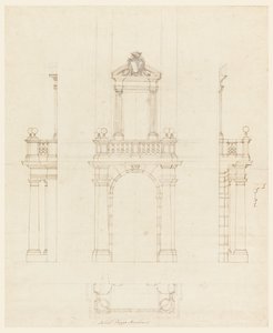Door case and frame of a door