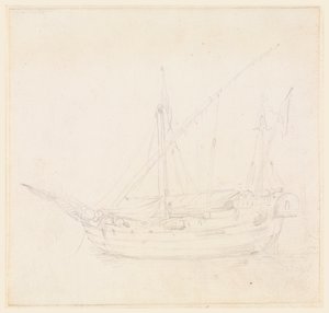 A Sailing Ship, ca. 1780 by Filippo Marchionni