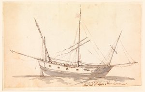 A Sailing Ship, ca. 1780 by Filippo Marchionni