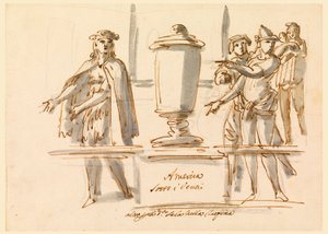 Allegory of America, Decoration for the Salon of Cardinal Falconieri in Frascati, 18th–19th century by Filippo Marchionni