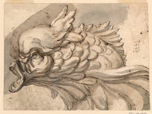 Head of a Dolphin, ca. 1775 by Filippo Marchionni