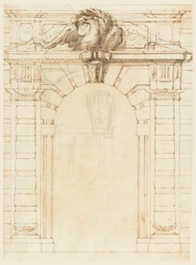 A Portal (recto); Portrait of a Young Warrior (verso)