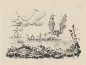 Boat with Wings for Sails by Filippo Morghen