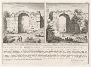 Dedication Page, from Antiquities of Paestum by Filippo Morghen