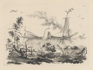 The Manner of Sailing by the Power of Bellows Practiced on that Planet by Filippo Morghen