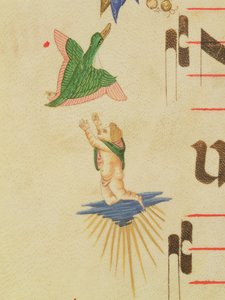 A Cloaked Cherub Trying to Catch a Flying Bird (detail)
