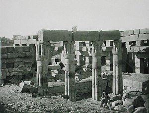 Ruins at Karnak, Thebes, Published c.1900 by Fils Goupil
