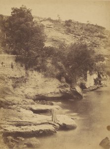 Beach, Cliff, and Water Front Cafe by Firmin Eugène Le Dien
