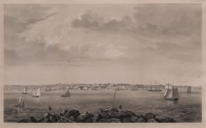Castine, from Hospital Island by Fitz Henry Lane