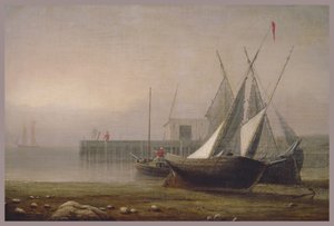 Fishing Boats at Low Tide, c.1850s