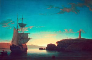 Light House at Camden, Maine by Fitz Henry Lane