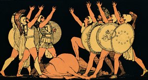 The Oath of the Seven Chiefs by Flaxman