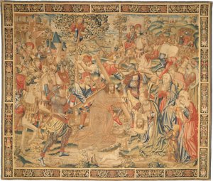 The Procession to Calvary by Flemish 16th Century