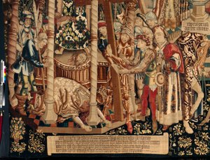 The legend of the Holy Cross. Ca 1450 (detail) by Flemish School