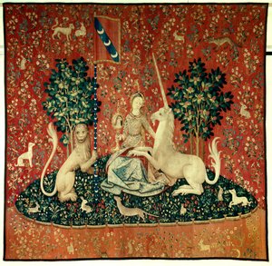 Curtain of the Lady of the Unicorn: The View by Flemish School