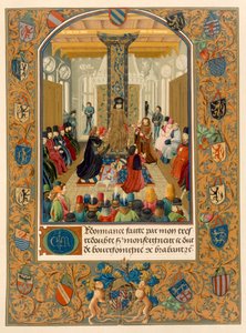 Duke Charles le Temeraire in the Midst of His Court with the Knights of the Order of the Golden Fleece by Flemish School
