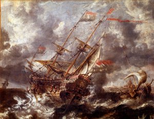 Dutch Boat Without the Storm