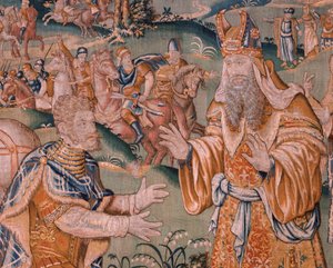 Alexander before Iaddo the high priest. 17th century.
