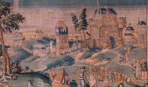 Alexander before Iaddo the high priest. 17th century.