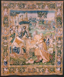 Alexander is Offered a Crown (Flemish Tapestry) by Flemish School