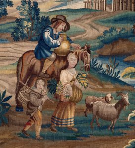 Flemish tapestry. End 17th century. Property of the church Sint-Walburgakerk Oudenaarde by Flemish School