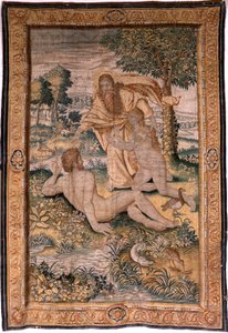 Series Genesis or The Creation Man. God creates Woman and introduces her to Adam. Ca 1630. by Flemish School