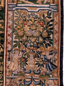 Series Story of Cyrus. No V Combat between two warriors and the death of Cyrus. Based on Michiel Coxcie. Ca 1590.