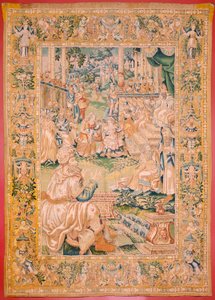 Flemish Tapestry. Series The Book of Judith. Return to Bethulia. Eighth Tapestry in the Series. Manufacture Netherlands, Brussels(?). Second Half of the 16th Century. Fabric Wool. Location Church of Saint Nicholas of Bari