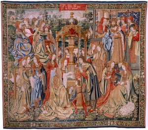 Bathsheba at Her Bath (Flemish Tapestry)