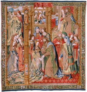 Marriage of David and Bathsheba (Flemish Tapestry)