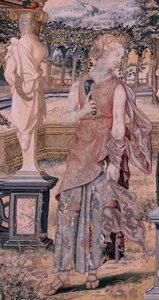 Vertumnus and Pomona: Vertumnus Transformed into a Harvester by Flemish School