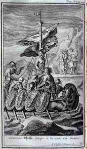 How Ulysses Escaped the Voice of the Sirens (Illustration for Book XII of the Odyssey of Homer) by Flemish School