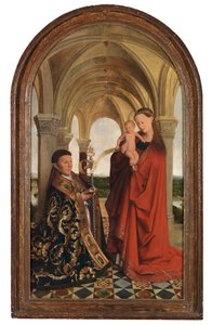 Madonna with Petrus Wijts by Flemish School