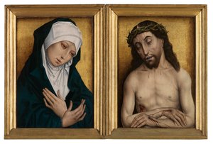 Mater Dolorose and Man of Sorrows by Flemish School