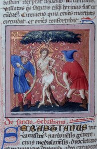 Page from the Golden Legend, Bruges, c.1400-10 by Flemish School
