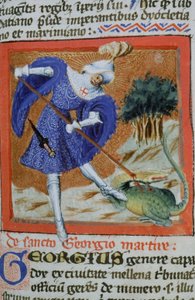 Page from the Golden Legend, Bruges, c.1400-10 by Flemish School