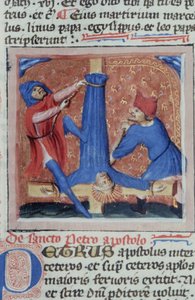 Page from the Golden Legend, Bruges, c.1400-10 by Flemish School
