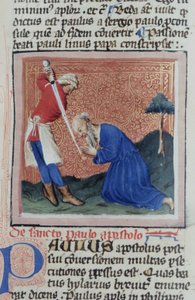 Page from the Golden Legend, Bruges, c.1400-10 by Flemish School