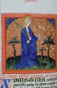 Page from the Golden Legend, Bruges, c.1400-10 by Flemish School
