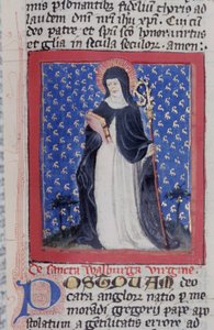 Page from the Legenda Aurea, Bruges, c.1400-10 by Flemish School