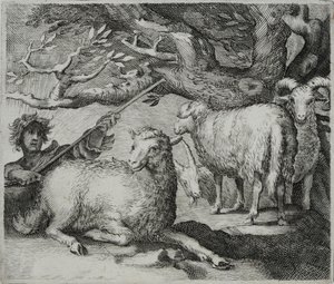 Old Master Engraving by Flemish School
