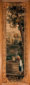 The Museum (Flemish Tapestry, 18th Century) by Flemish School