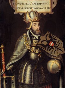 Portrait in Foot of Charles V by Flemish School