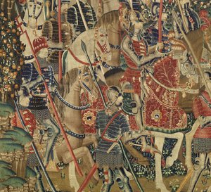 Tapestry Showing the Conquests of King Alfonso V of Portugal, Tournai (detail)