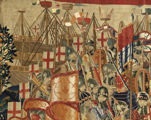 Tapestry Showing the Conquests of King Alfonso V of Portugal (Detail)