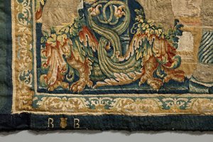 Tapestry showing the Conquests of King Alfonso V of Portugal, Tournai (detail)