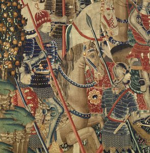 Tapestry showing the Conquests of King Alfonso V of Portugal, Tournai (detail)