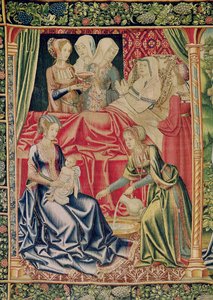The Birth of the Virgin, Brussels Workshop, c.1510 by Flemish School