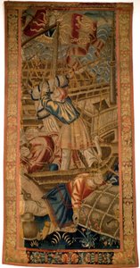 The Portuguese in India - Flemish tapestry of Tournai from the first quarter of the 16th century - Musee de la Marine de Lisbon by Flemish School