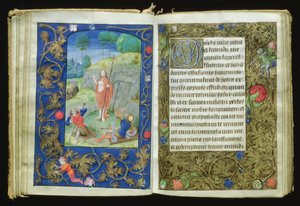 The Resurrection, miniature from the Stafford Prayer Book by Flemish School